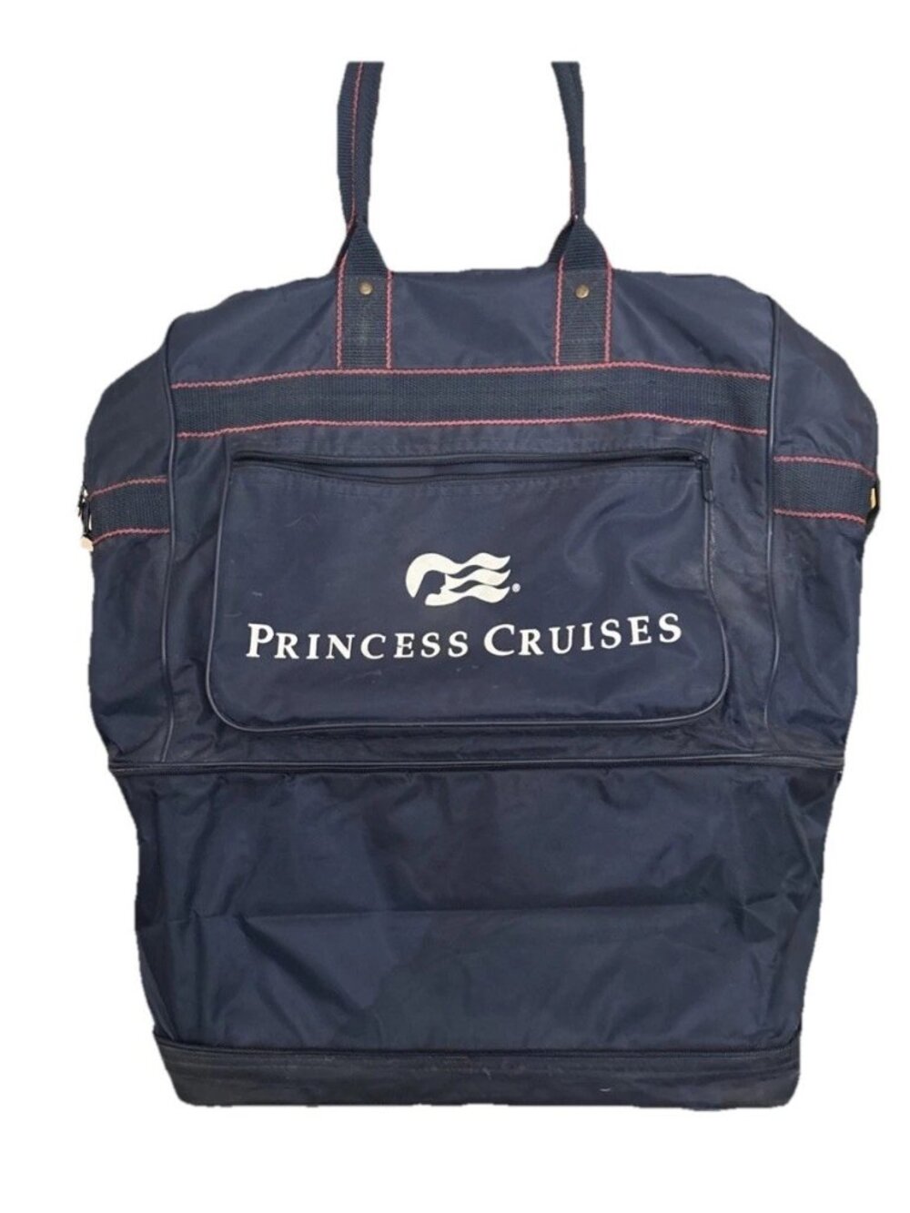 Lg Vintage Princess Cruise Roll Carry On Collapsible Expandable Suitcase Luggage